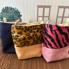 モモンガ　ハムスター　袋ポーチ S 3セット ハンドメイド