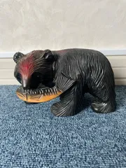 O-235】木彫り 熊 作者不明