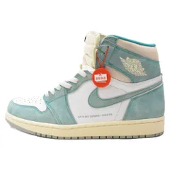 NIKE (ナイキ) AIR JORDAN 1 RETRO HIGH OG TURBO GREEN 555088-311 エアジョーダン1 ターボグリーン ハイカットスニーカー ライトブルー/ホワイト US9.5/27.5cm