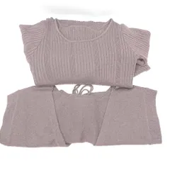 ◇ ⊇ archives アルシーヴ ワンピース ニットベスト サイズM ブラウン レディース E  【1503060003589】