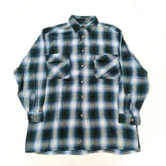 古着 90s Levi's  M 長袖 ネルシャツ リーバイス チェック柄 グリーン×ホワイト系 756M ヴィンテージ