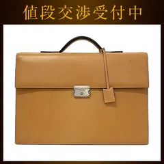 ロエベ ビジネスバッグ ec-22739 ベージュ キャメル ブラウン 美品