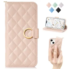 MAGICASE For iPhone15 ケース 手帳型 人気 アイフォン 15ケース 手帳型 スマホケースiphone15 チェック柄 刺繍 あいふぉん15 手帳カバー カード収納 スタンド機能 アイフォン15 保護ケース リング付き おしゃれ可愛い 財布