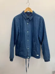 ZARA(ザラ) ブルーパディング デニムジャケット ブルージャンパー L