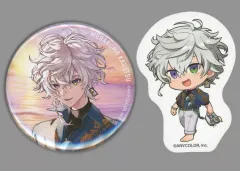 【中古】グッズセット 叢雲カゲツ 缶バッジ＆ダイカットステッカー 「くじスクエア にじさんじHEROES海の家くじ」 D賞