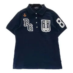 サイズ：1 PEARLY GATES パーリーゲイツ  半袖ポロシャツ プリント  ネイビー系 [240101425033] ゴルフウェア レディース ストスト