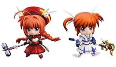 [중고] (매우 좋은) 마법 소녀 리리컬 나노하 INNOCENT 넨 드로이드 푸치 타카 마치 나노하 세이클리드 모드 & 비타 (논스케일 ABS & PVC 도장이 끝난 가동 피규어)