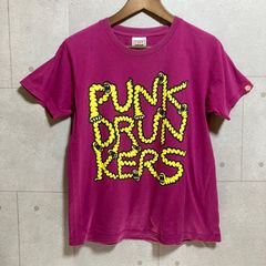 PUNK DRUNKERS パンクドランカーズ ロゴ プリント Tシャツ 半袖 トップス パープル 紫 メンズ SG146-6