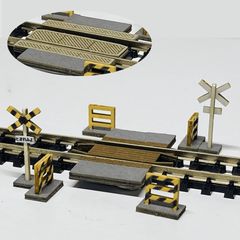 キハ工房 C-08 第四種踏切 2セット入 カラーペーパーキット Nゲージ 1/150