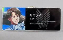 【中古】雑貨 リヴァイ・アッカーマン(名前日本語) 「進撃の巨人×カワスイ 川崎水族館 ～巨人潜む水辺を調査せよ～ 描き下ろしイラスト 水中浮遊ver. トレーディングアクリルネームプレート」