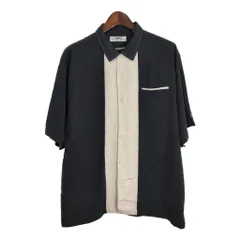 EAGLE DRY GOODS オープンカラー シルクシャツ ブラック(メンズ XL)中古 古着 U2035