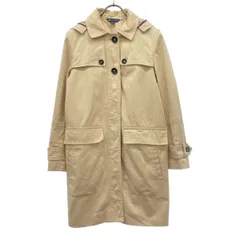 Brooks Brothers ブルックスブラザーズ フード付き トレンチコート 0 ライトベージュ レディース 古着のサムネイル