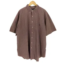 ラルフローレン RALPH LAUREN ポニー刺繍 チェック S/S BDシャツ メンズ  2XLT