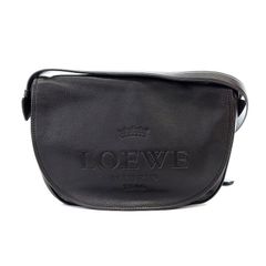 ロエベ LOEWE ヘリテージ ショルダーバッグ 南京錠 レザー ダークブラウン /AK2