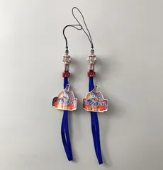 【タグ付き】 くいだおれ人形ストラップ 青 2点セット 【まとめ売り】