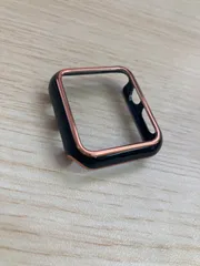 ブラック アップルウォッチ カバー ケース AppleWatch レディース かわいい おしゃれ 側面 保護枠 保護ケース 40mm 41mm 42mm 44mm 45mm シリーズ se 9/8/7/6/5/4 対応