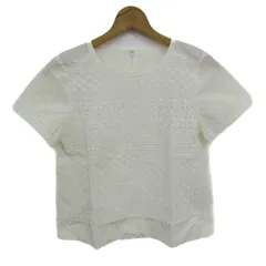 マッキントッシュフィロソフィー ブラウス シャツ トップス 半袖 レース 日本製 レディース 38サイズ 白 MACKINTOSH PHILOSOPHY 【中古】のサムネイル