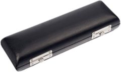 【数量限定】heizi フルート ケース 楽器 フルートハードケース 収納 黒 革 レザータイプ ピッコロ 16ホール 16穴