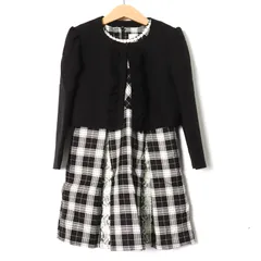 ホイップパーティー セットアップ ボレロ ワンピース 卒入園式 キッズ 女の子用 120サイズ ブラック WHIP PARTY 【中古】