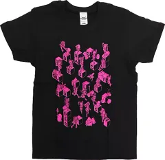 【中古】衣類 集合 Tシャツ(プリントピンク) ブラック Mサイズ 「ドラゴンクエストビルダーズ2 破壊神シドーとからっぽの島」