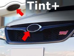 Tint+何度も貼れるエンブレム スモークフィルム GR (ブラックスモーク5％ 前後セット) インプレッサWRX STI GRB/GRF