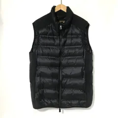 BLACK SAND ダウンベスト M2224307 軽量 ハイテクアウター 無地 シンプル 古着 XLサイズ ブラック ブラックサンド アウター A12697◆