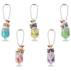 【中古】キーホルダー 全5種セット 「mofusand にゃんこソーダ」