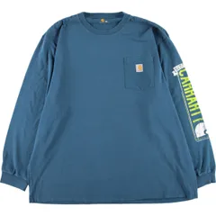 古着 ビッグサイズ カーハート Carhartt ORIGINAL FIT ロングTシャツ ロンT メンズXXXL/eaa432324
