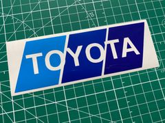 3色TOYOTAカッティングステッカー スカイブルー ブルー ロイヤルブルー トヨタ 豊田