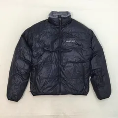 ■ mont-bell モンベル アルパインダウンジャケット アウター ブラック Mサイズ メンズ 1101293 刺繍ロゴ アウトドア 0.38kg