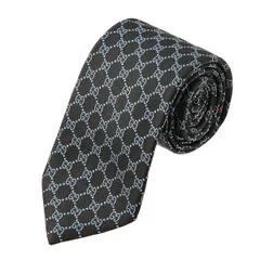 新品 グッチ GUCCI ネクタイ GGパターン ブラック 黒 - メルカリ