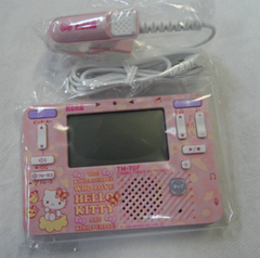 KORG×サンリオコラボ(限定品）　ハローキティ　チューナー＆メトロノーム+マイクセット(日本製）＜送料無料！！＞【数量限定！＆稀少！！】