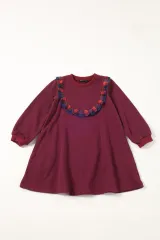 whip cream/チェックフリルミニ裏毛ワンピース　新品子供服110 キッズ 女の子のサムネイル