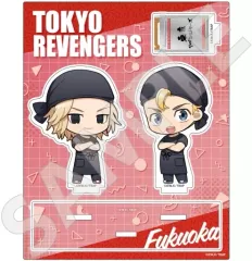 【中古】アクリルスタンド・アクリルパネル 佐野万次郎(マイキー)＆花垣武道(福岡) ご当地アクリルジオラマ 「東京リベンジャーズ」