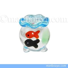 ミニチュア ガラス細工 金魚 インテリア雑貨 フォーカート 三つ脚金魚鉢ミニ