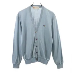 アーノルドパーマー HERO ウールブレンド カーディガン M ブルー系 Arnold Palmer Vネック メンズ 【中古】  【230821】