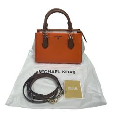 ◆未使用品◆ MICHAEL KORS マイケルコース MARILYN クロスボディ ハンドバッグ ショルダーバッグ 2way オレンジ系 保存袋有 V77312NC