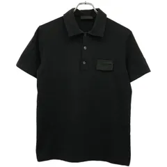 PRADA プラダ パッチ ストレッチショートスリーブポロシャツ UJM615 ブラック Sのサムネイル