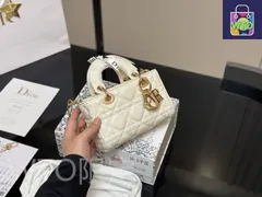 【今日特価】Dior Lady Lambskin Horizontal Lady Dior Bag - ディオール レディー ラムスキン ホリゾンタル レディー バッグ-WTO輸入