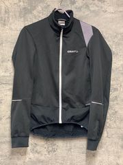 JH488 クラフト CRAFT 長袖 裏起毛 サイクルジャージ 黒 S