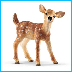 【新着商品】ワイルドライフ オジロジカ仔) フィギュア シュライヒSchleich) 14820