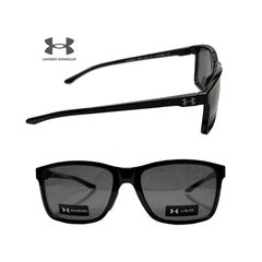 【UNDER ARMOUR】 アンダーアーマー　偏光サングラス　UA HUSTLE XL　807　ブラック　国内正規品