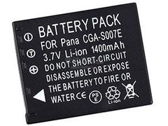 PSE認証 S007 パナソニック対応 バッテリー 1400mah DMC-TZ2 DMC-TZ3 DMC-TZ4 DMC-TZ5 DMW-BCD10 CGA-S007E DMC-TZ1 互換品