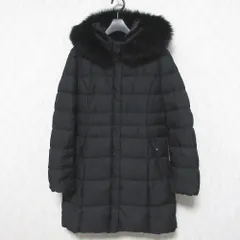 極美品　INDIVI ロングダウンジャケット　ブラック　定価約7万円 INDIVI（インディヴィ）の「◇【日本製／トリアセテート混