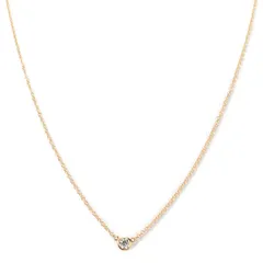 ティファニー/TIFFANY　バイザヤード ネックレス　K18YG　ダイヤモンド1P　40.8cm　【中古】　商品番号A-156165