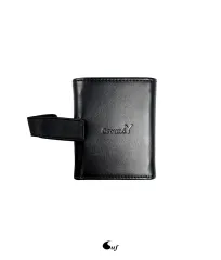 極美品⭐️ヨウジヤマモト ブランドロゴ コンパクトウォレット レザー ブラック Yohji Yamamoto (ヨウジヤマモト) - アクセサリー・小物・財布