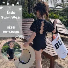 水着 子供 女の子 ベビー キッズ ワンピース ワンピ 水玉 シンプル フリル かわいい 可愛い 子供用 子ども こども 女児  プール 海 保育園 幼稚園 スクール水着   帽子付き スイムキャップ (mk6)