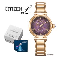 [신품·정규품]CITIZEN L 시티즌 엘 EM1079-89W 아나운서와 눈의 여왕 디즈니 한정 400개