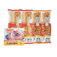[公式]「5点セット」ホットクハチミツ味1袋+チーズハットグ2袋+ポテトハットグ2袋