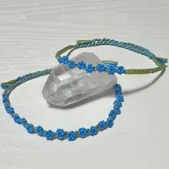 忘れな草 お花ミサンガ (2本セット)